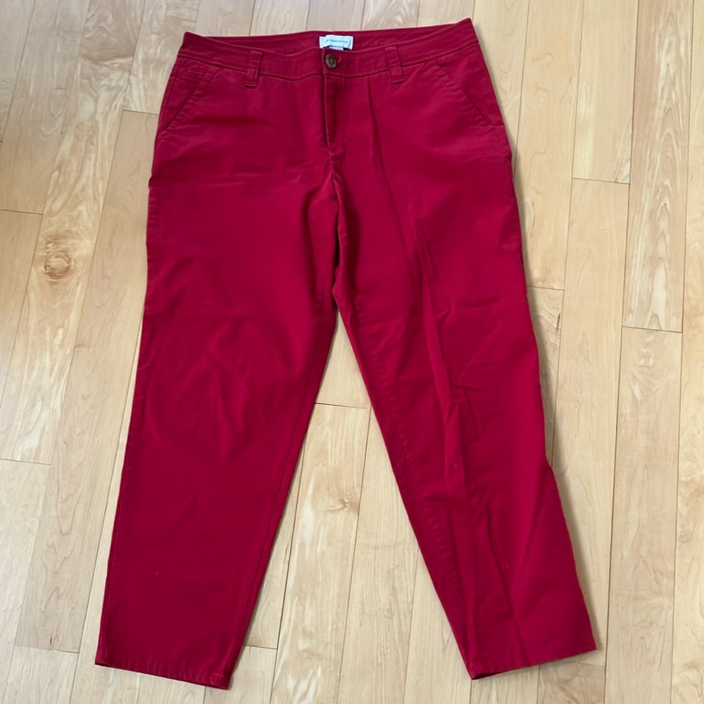 Liz Claiborne Classic Red Chino Pants Size 12